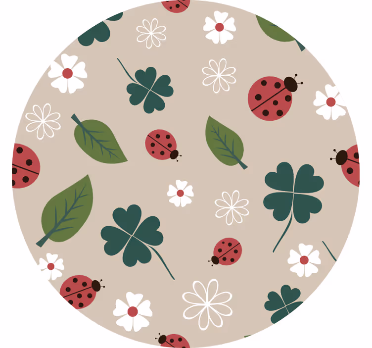 Blind children leaves with ladybug - TenStickers