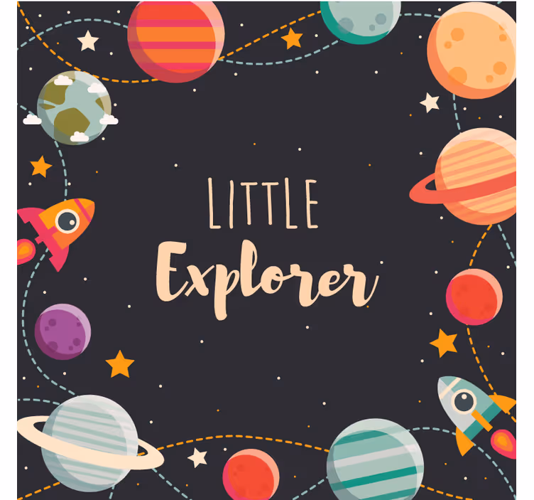 Blind children custom outer space explorers - TenStickers