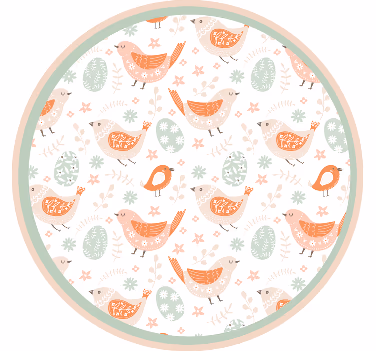 Blind children minimalistic nordic little birds - TenStickers