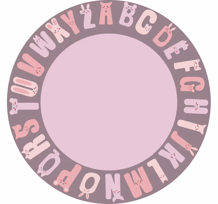 Blind children round alphabet toy - TenStickers