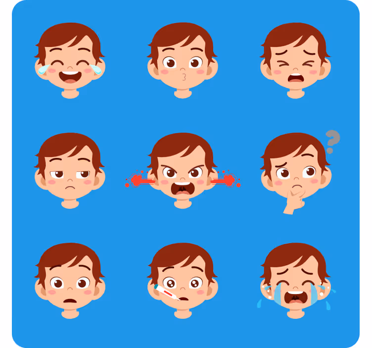 Blind children emotional connection - TenStickers
