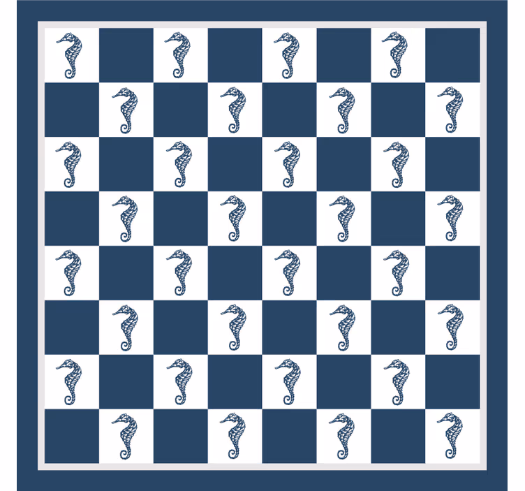 Blind children seahorse chess board game - TenStickers