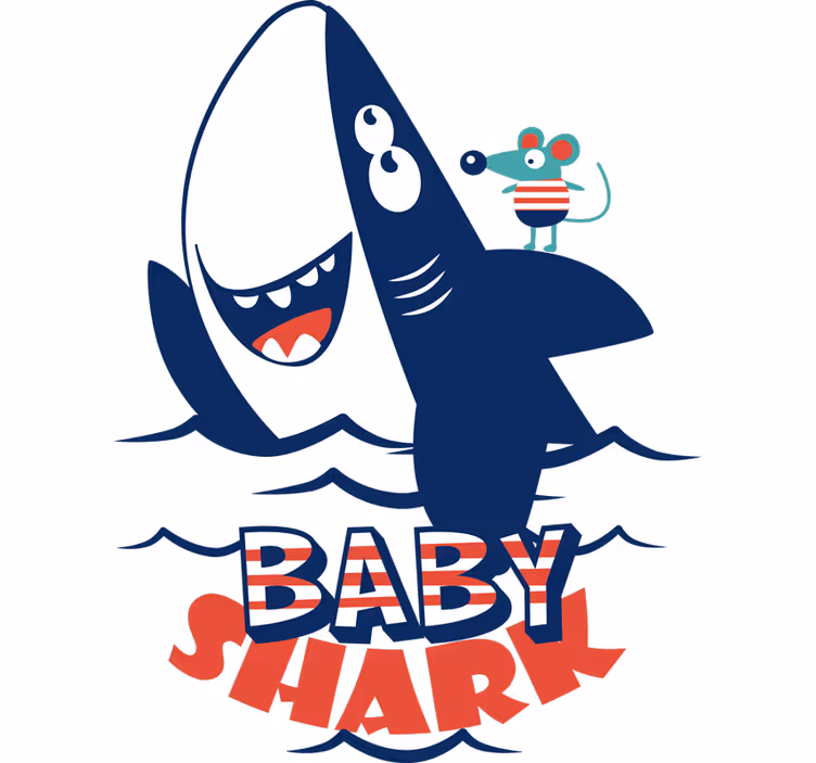 Blind children baby shark song for kids - TenStickers