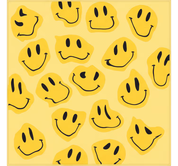 Blind children distorted smiley faces - TenStickers