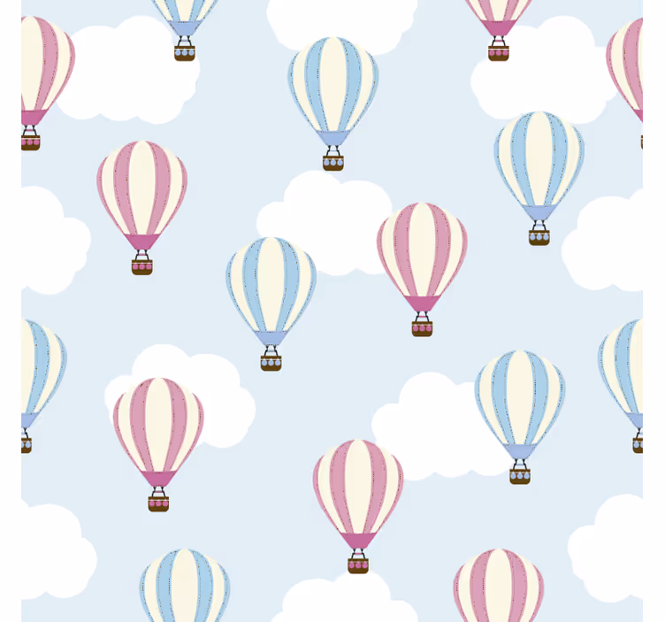 Blind children sky and balloon pattern - TenStickers