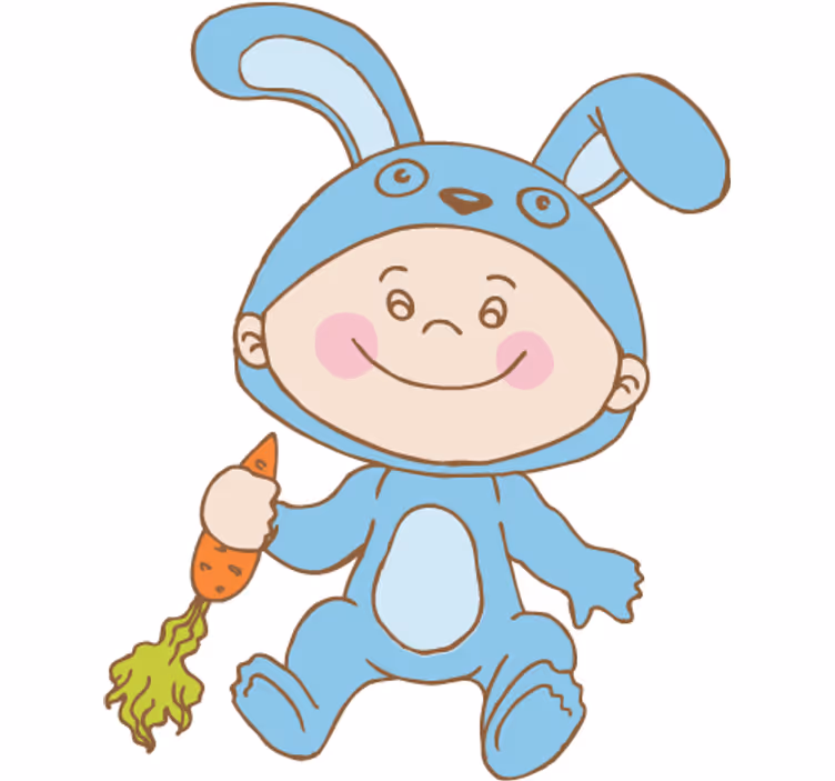 Bunny costume for blind children - TenStickers