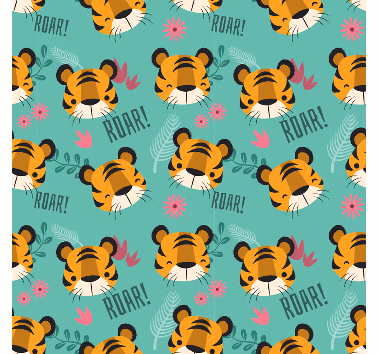 Blind children tiger pattern - TenStickers
