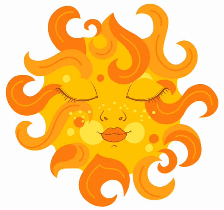 Blind children radiant star - TenStickers