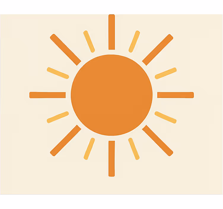 Orange blind sun filament - TenStickers