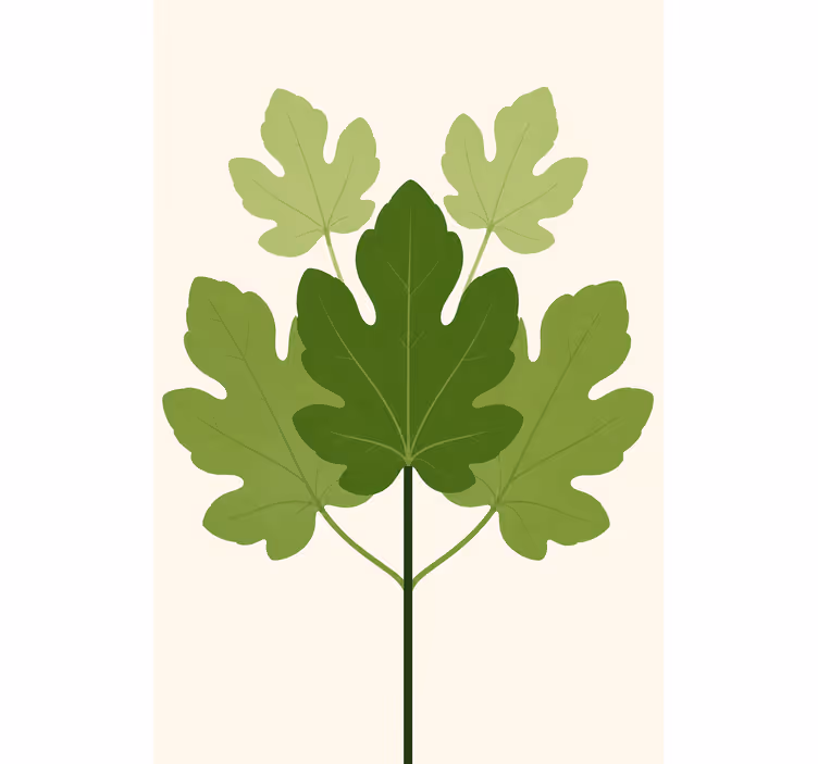 Blind flowers and plants figuera - TenStickers