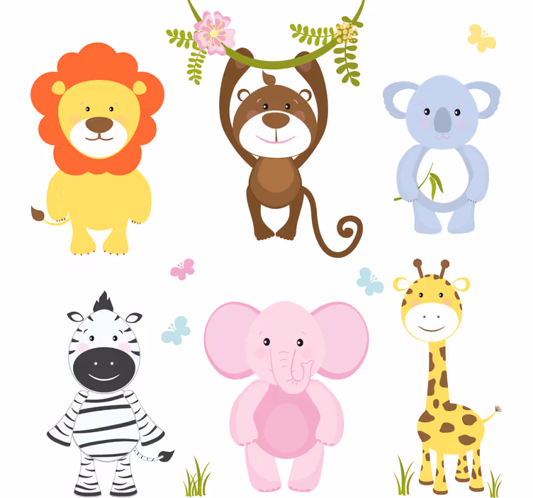 Blind children discover vibrant baby animals - TenStickers