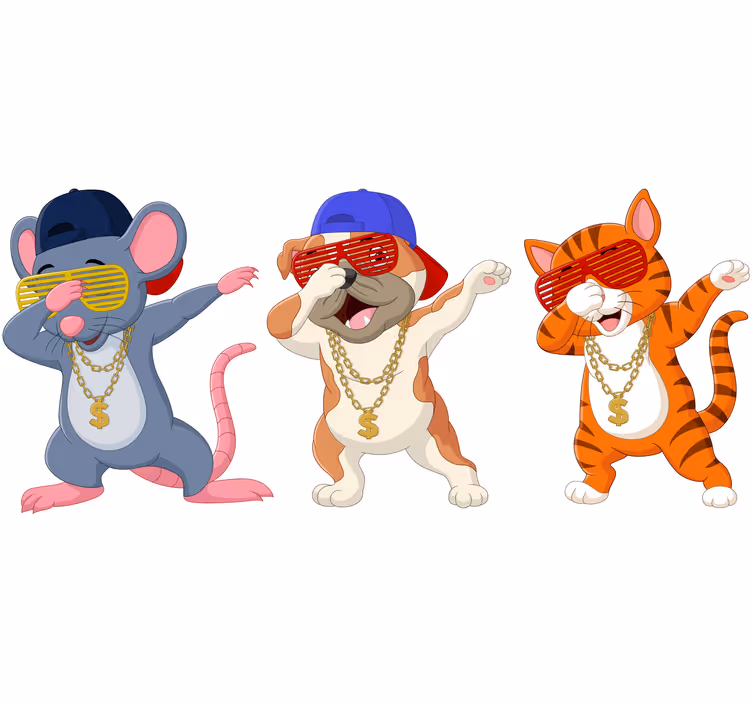 Blind children animal sounds for kids - TenStickers