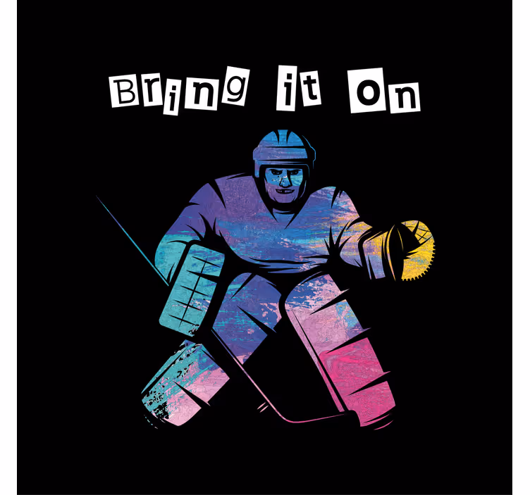 Blind children bring it on ice hockey - TenStickers