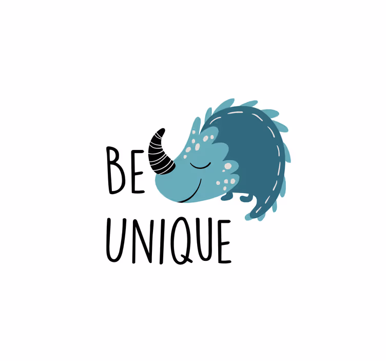 Blind children nordic dinosaur be unique - TenStickers