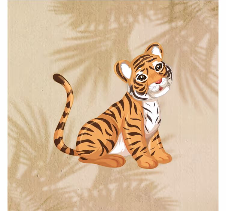 Blind children baby tiger portrait prints 3 - TenStickers