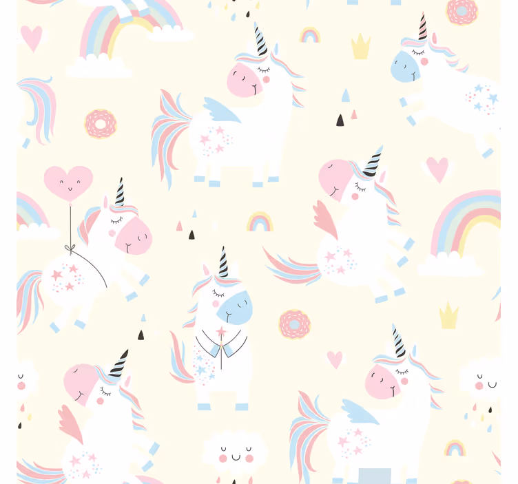 Blind children enchanted by joyful unicorns - TenStickers