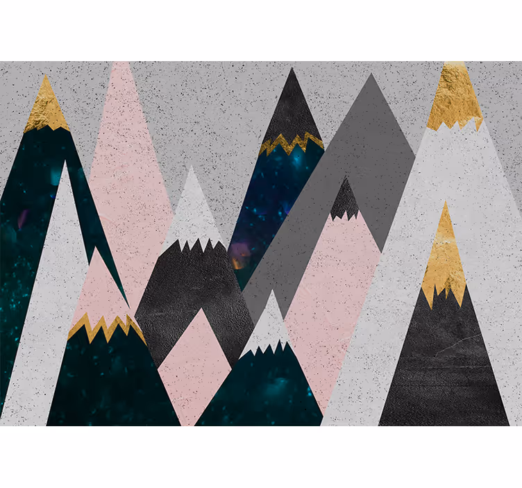 Blind children colorful mountain fun design - TenStickers