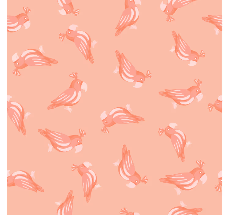 Blind children pink birds pattern - TenStickers