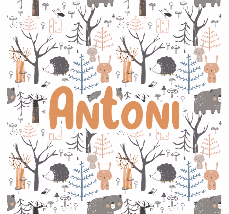 Blind children exploring scandinavian forest animals - TenStickers