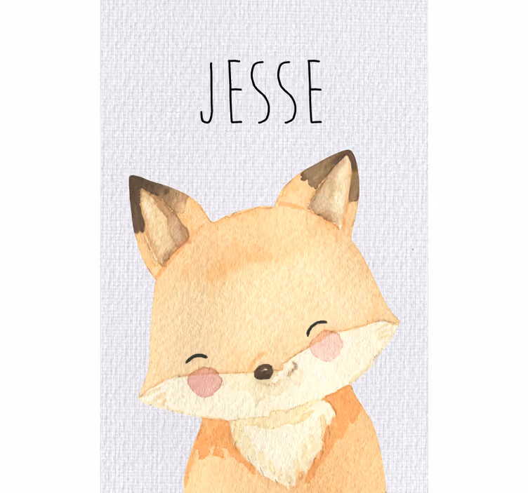 Blind children forest animals fox - TenStickers