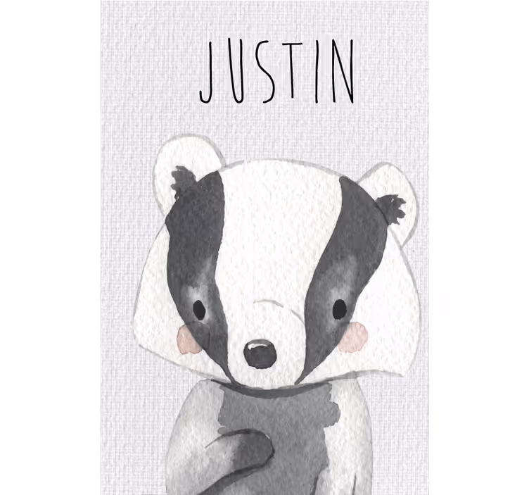 Blind children forest animals raccoon - TenStickers