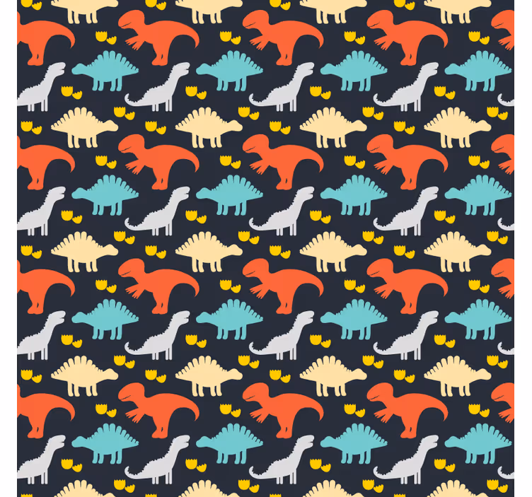 Blind children dinosaur pattern for kids - TenStickers