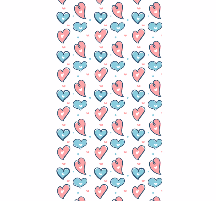 Blind children heart pattern - TenStickers