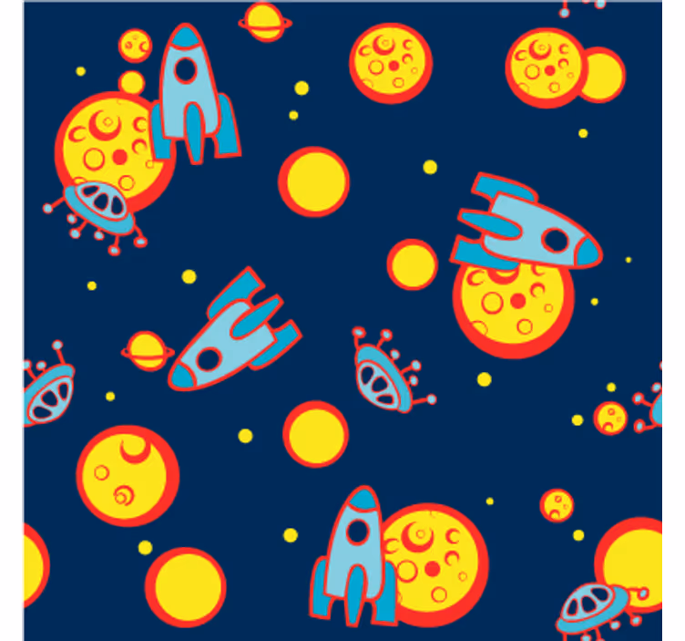 Blind children cosmic vinyl wall art - TenStickers