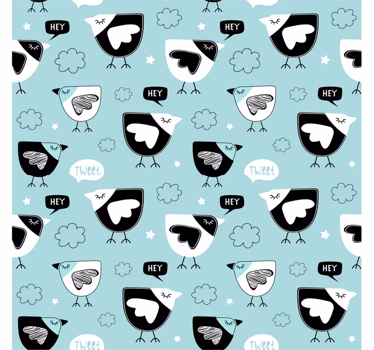 Blind children black chicken design - TenStickers