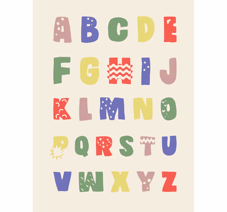 Blind children learn with a geometric alphabet - TenStickers