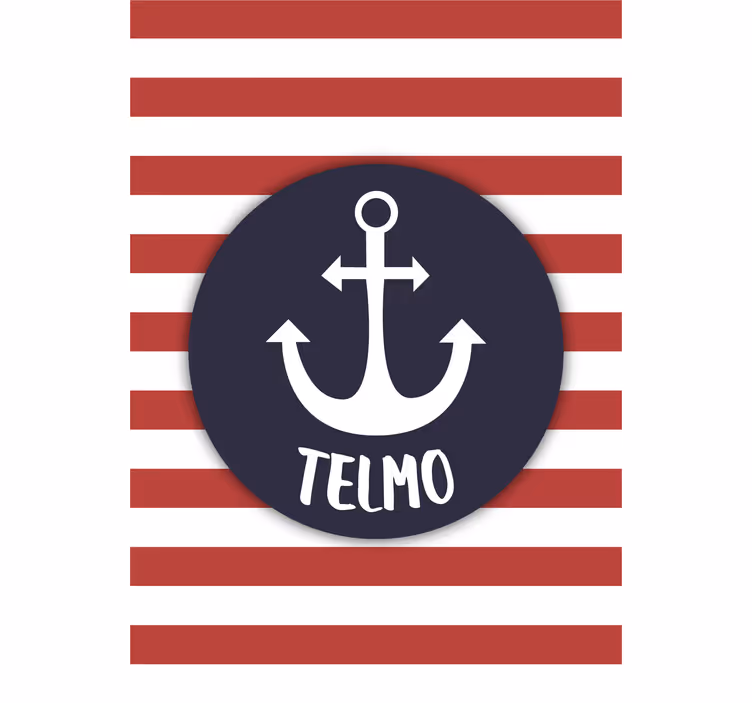 Blind children customizable sailor anchor - TenStickers