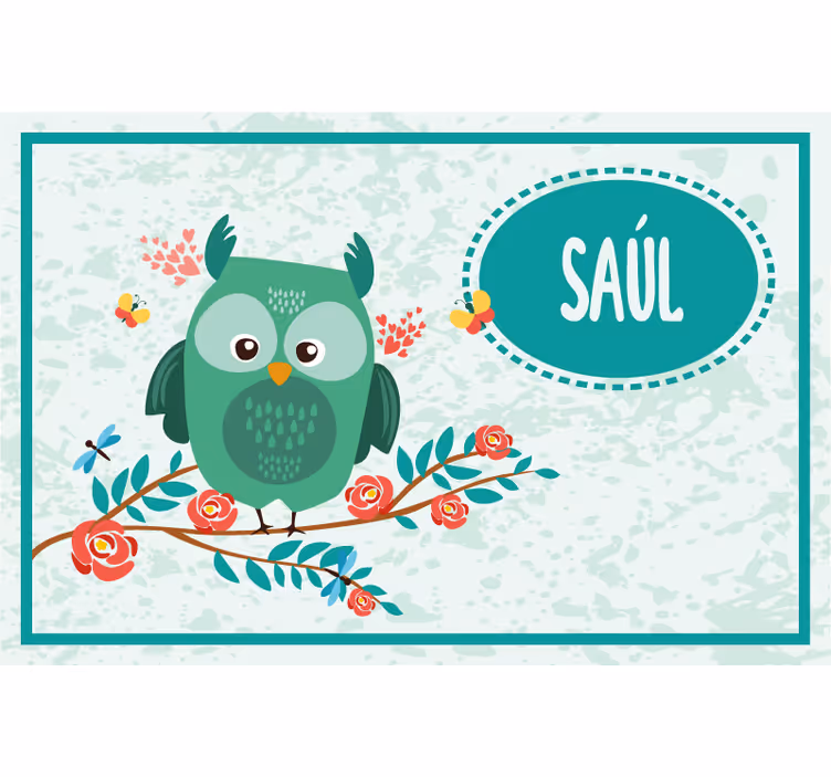 Blind children customizable owl design - TenStickers