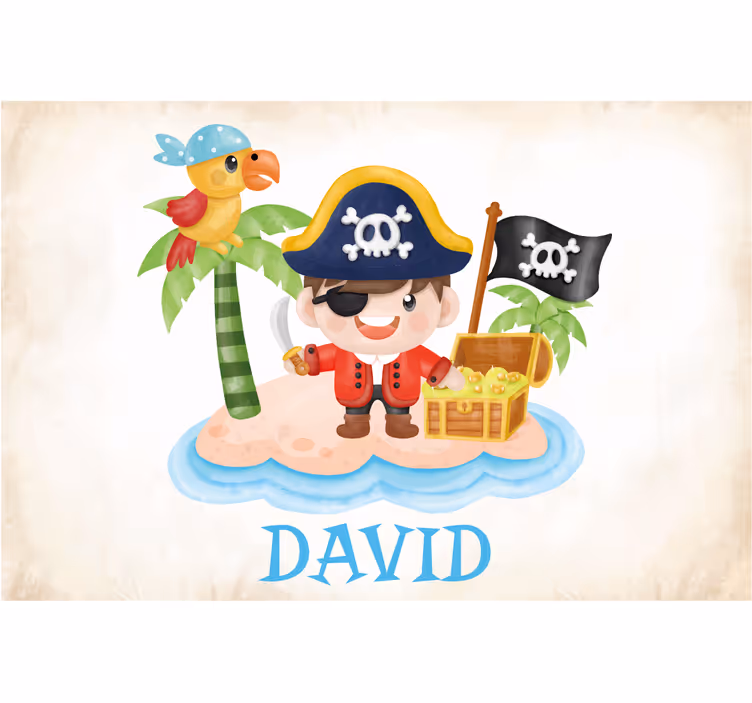 Blind children pirate adventure - TenStickers