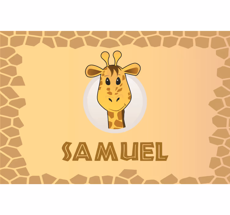 Blind children go to eat personalized name - TenStickers