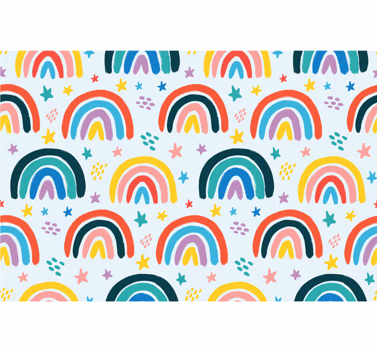 Blind children vibrant rainbow pattern - TenStickers