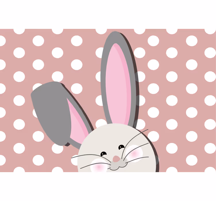 Blind children cure rabbit with one ear standing - TenStickers