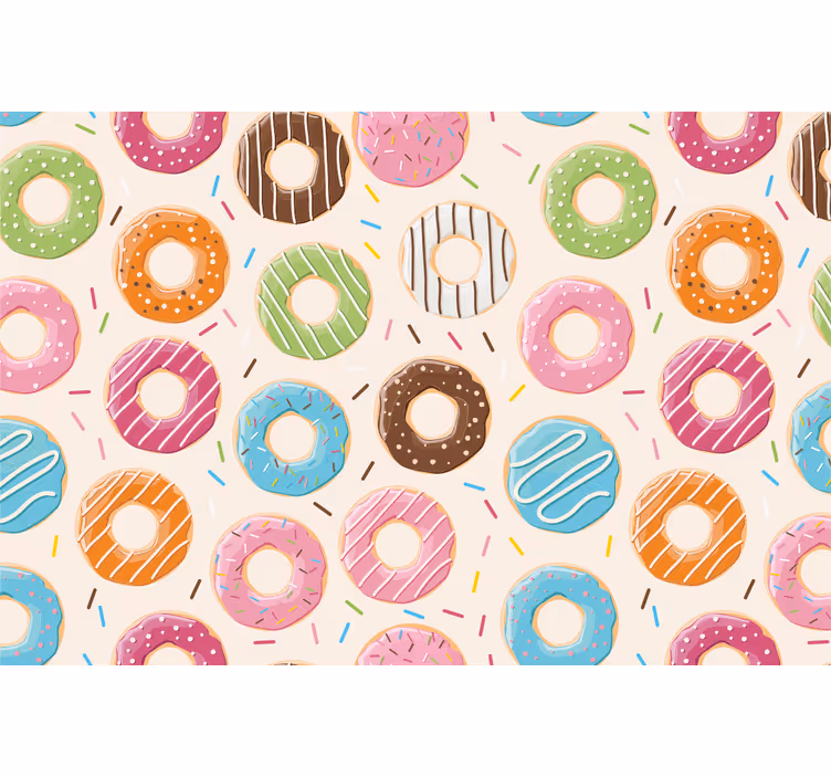 Blind children donuts background - TenStickers