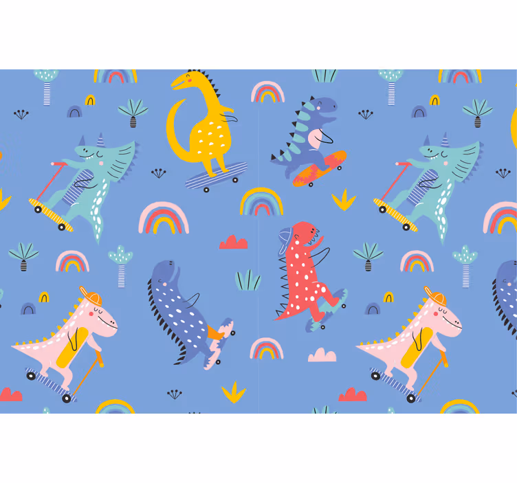 Blind children cute skater dinosaurs toys - TenStickers