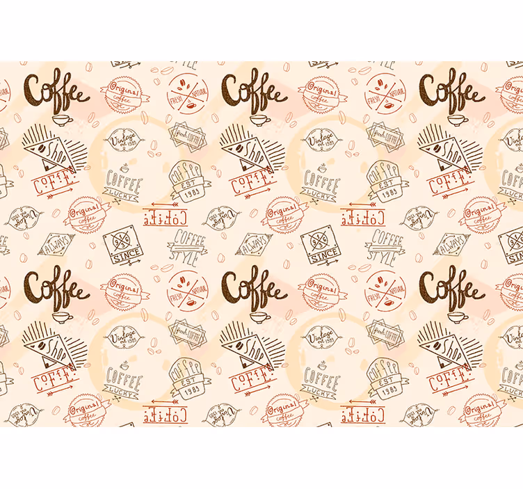 Kitchen roller blind coffee wall poster - TenStickers
