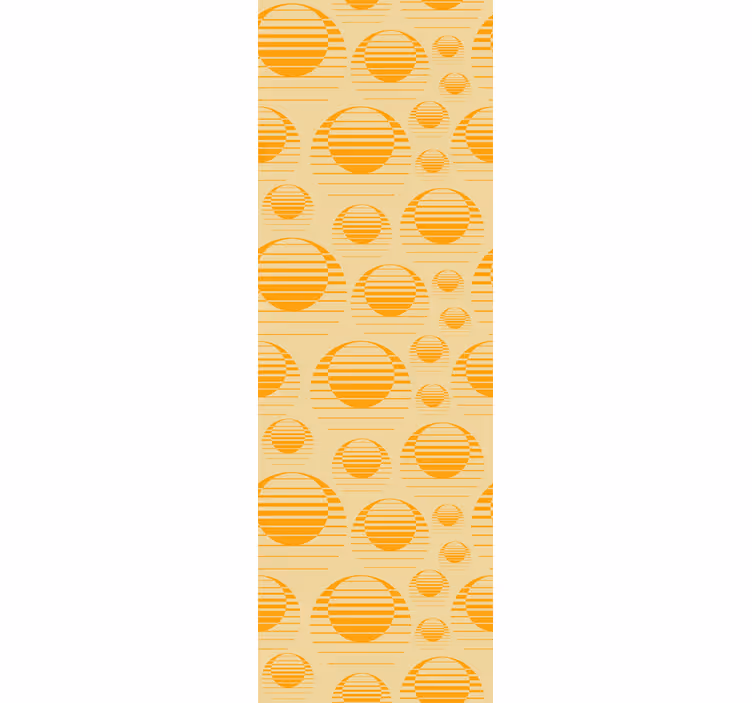 Retro sun draw kitchen roller blind - TenStickers