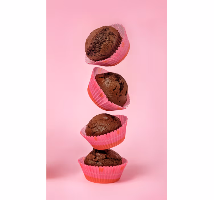 Kitchen roller blind chocolate cupcake design - TenStickers