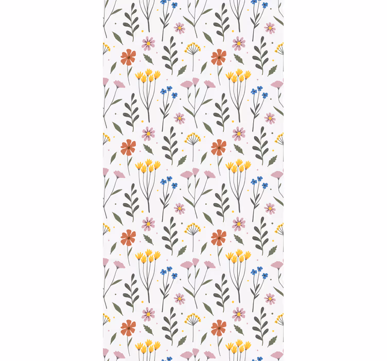 Kitchen roller blind with multicolor floral design - TenStickers