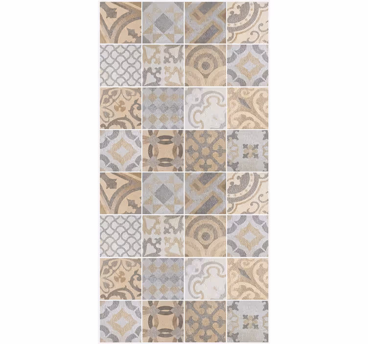 Kitchen roller blind cement orange - TenStickers