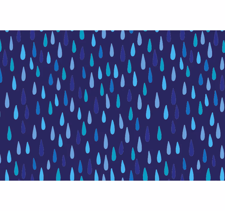 Blind blue irregular raindrop design - TenStickers