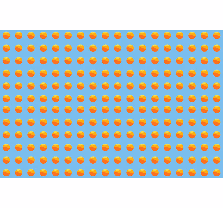 Blind blue 70s sun design - TenStickers
