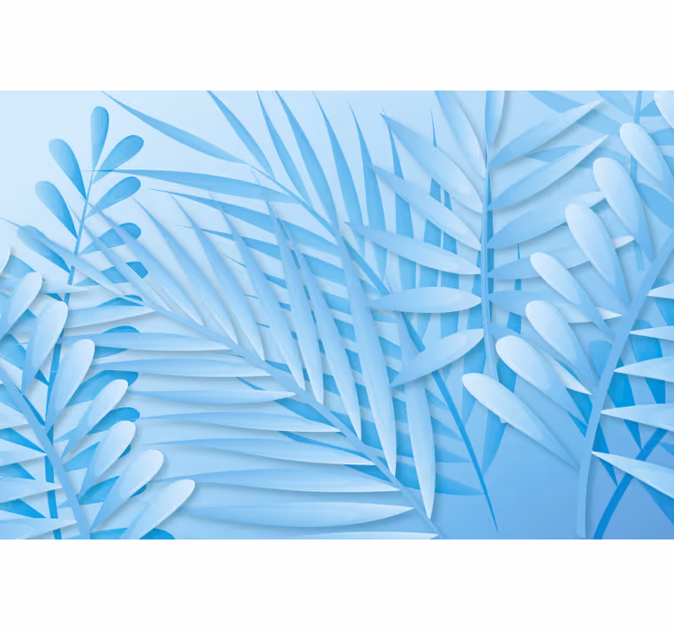 Blind blue blue flower shades placemat - TenStickers