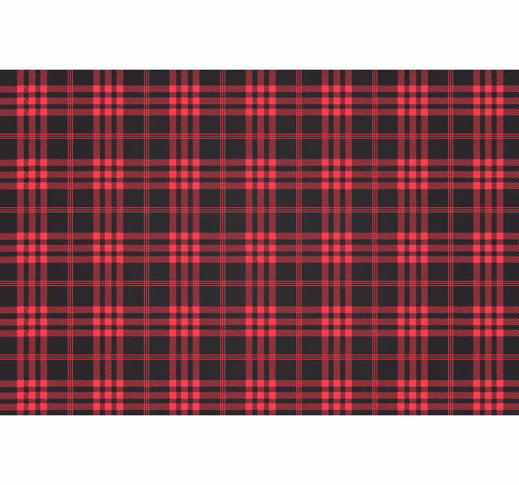 Red blind christmas tartan design - TenStickers