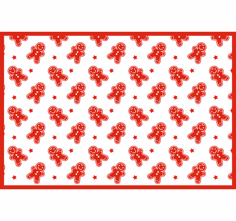 Red blind christmas cookies - TenStickers