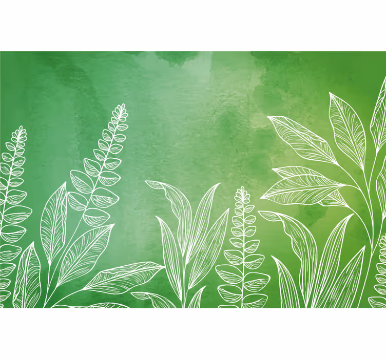 Blind green original green color with leaves - TenStickers