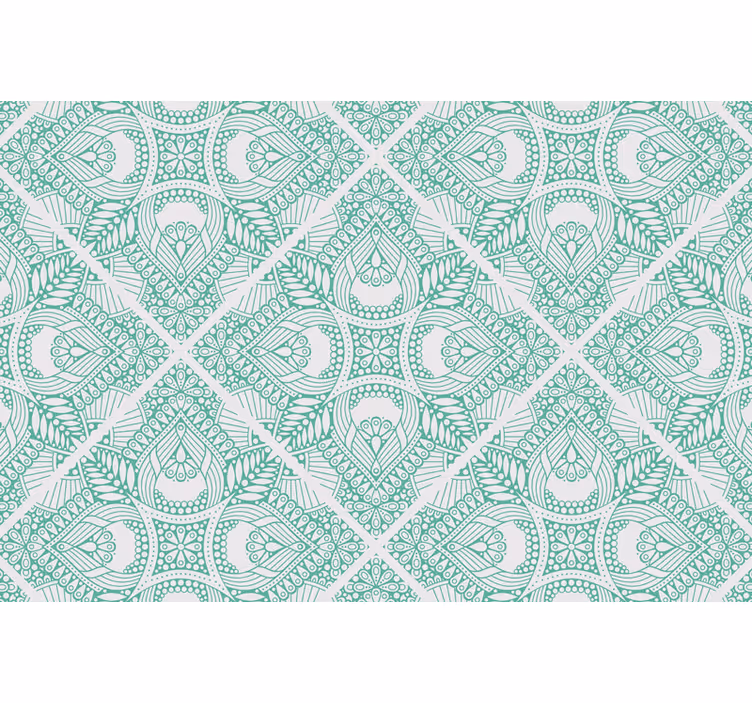 Blind green decorative pull tile - TenStickers